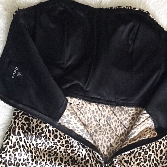 Leopard strapless dress by SNAP - Picture 5 of 8